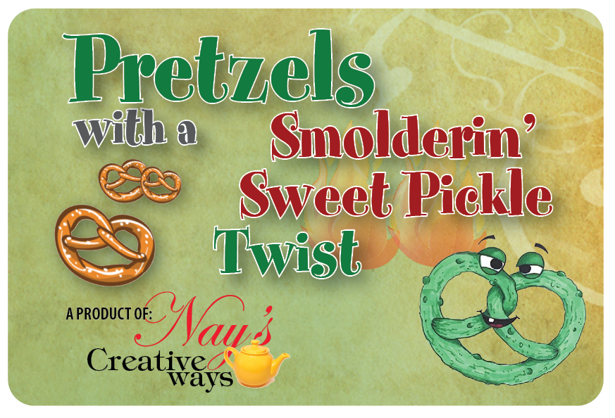 Smolderin' Sweet Pickle Pretzels with a Twist - 6 Ounce